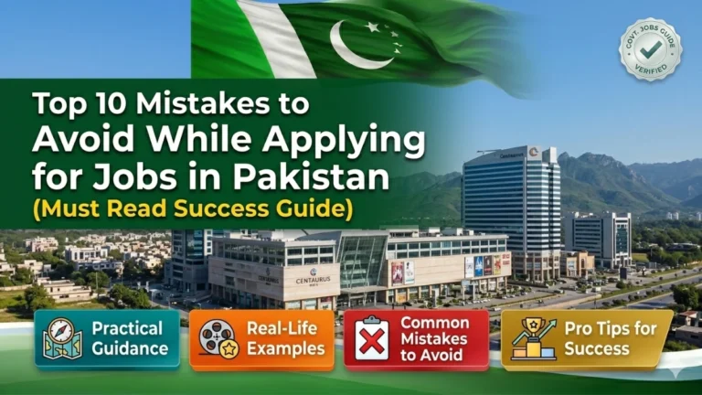 Top 10 Mistakes to Avoid While Applying for Jobs in Pakistan (Must Read Success Guide)