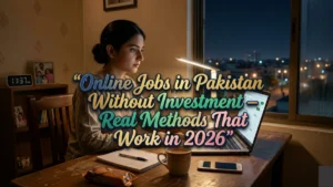 Online Jobs in Pakistan Without Investment – Real Methods That Work in 2026