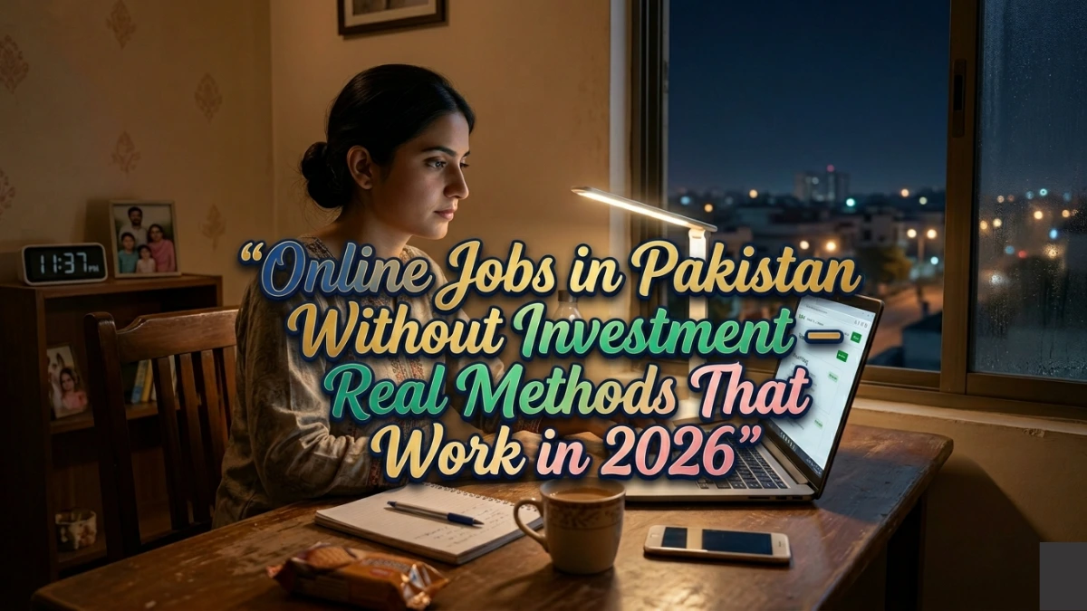 Online Jobs in Pakistan Without Investment – Real Methods That Work in 2026