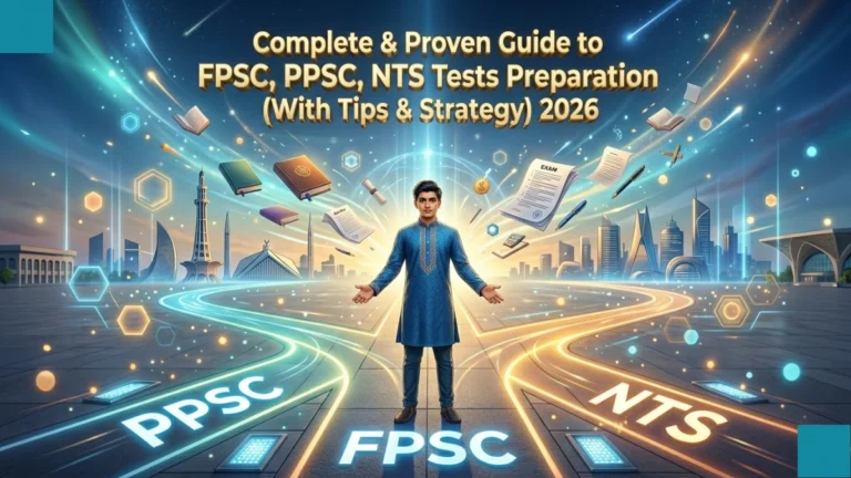 Complete & Proven Guide to FPSC, PPSC, NTS Tests Preparation (With Tips & Strategy) 2026