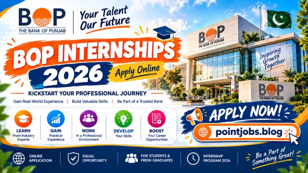 BOP Internships 2026 – Latest Bank of Punjab Internship Program Apply Online