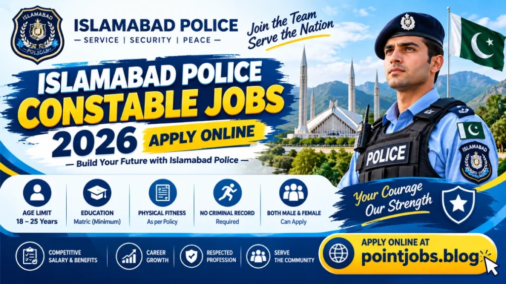 Islamabad Traffic Police Jobs 2026 – Latest ITP Vacancies Apply Online