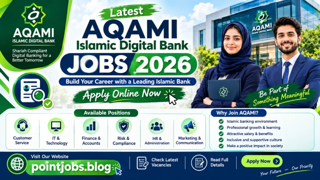 Aqami Islamic Digital Bank Jobs 2026 – Apply Online for Latest Banking Careers